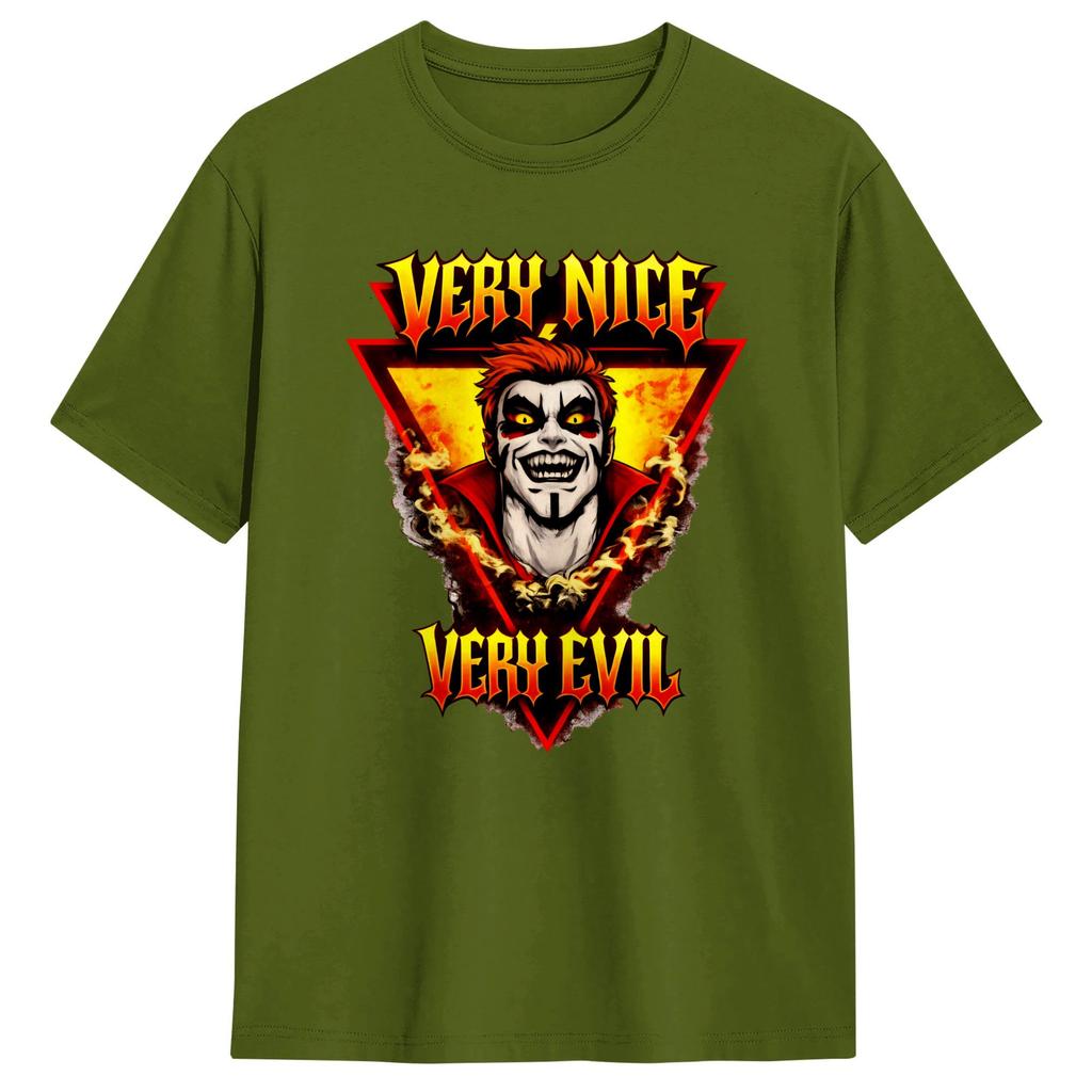 Danhausen Very Nice Very Evil TShirt Summer Cotton TShirts For Mens Novelty Casual Tee Shirt Short Sleeve Classic Top Tees