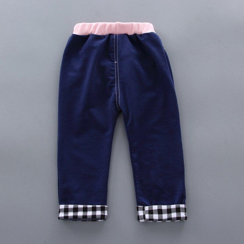 Одежда Danmo для маленьких девочек, весенне-осенний хлопковый костюм для детей 0-4 лет, клетчатый свитер с буквенным принтом, одежда для маленьких девочек, костюм из двух предметов