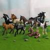 Реалистичная Фигурка Лошади Жеребец Пони Коллекционная Модель Миниатюрное Сельскохозяйственное Животное Мальчики Девочки