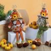 Thanksgiving Autumn Harvest Decoration Sunflower Maple Straw Hat Rudolph Hanging Leg Doll Home