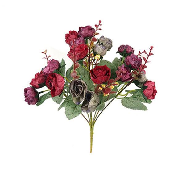 1 букет 21 головка домашний свадебный декор искусственные цветы розы цветы