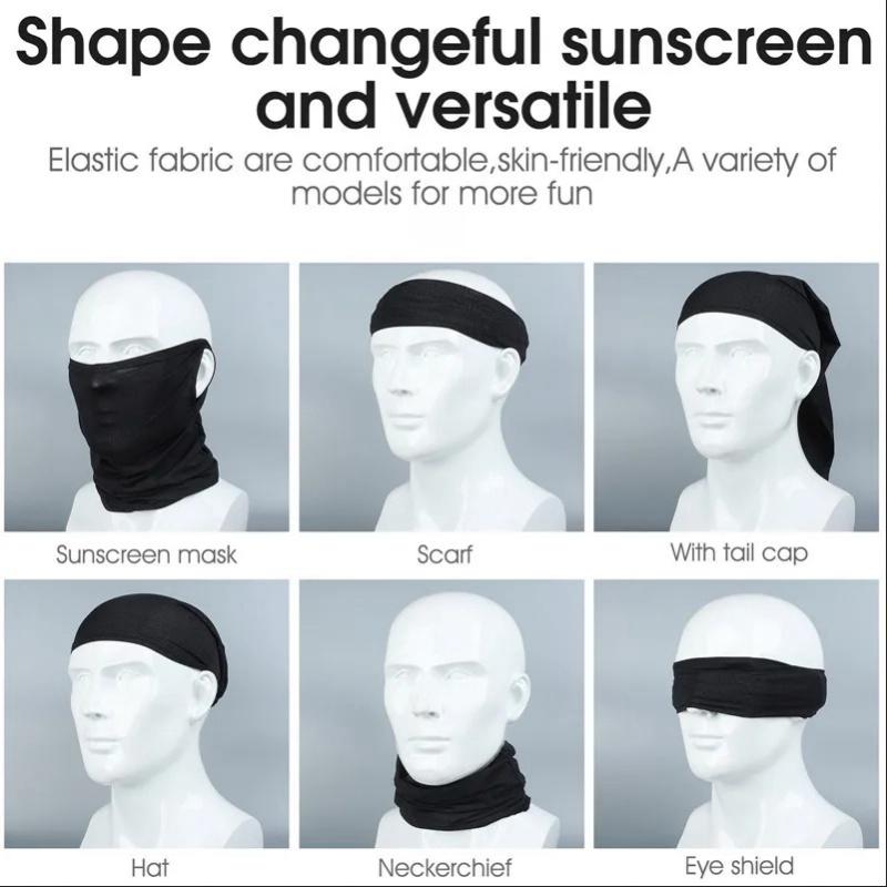 Дышащий летний велосипедный головной убор Ice Silk Anti UV Face Cover Outdoor Sport Running Scarf Пылезащитная маска для мужчин и женщин