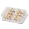 3 Way Fuse Holder Box 1x0GA In 3x4GA Out Distribution Block for Car Yacht Stereo Audio Modification