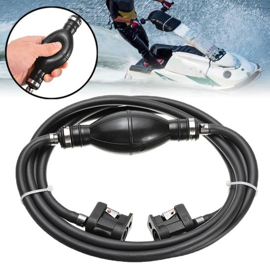 Fuel Line Hose Hand Squeeze Excellent Seal Property Stable Performance Deliver Fuel with Rubber Pump Fuel Gas Hose Line Assembly for Boats