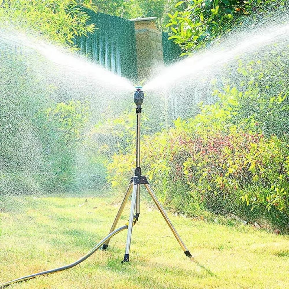 Telescopic Irrigation Sprinkler Head 360°Rotary Rotating Sprayer Tripod Sprinkler  Horticultural