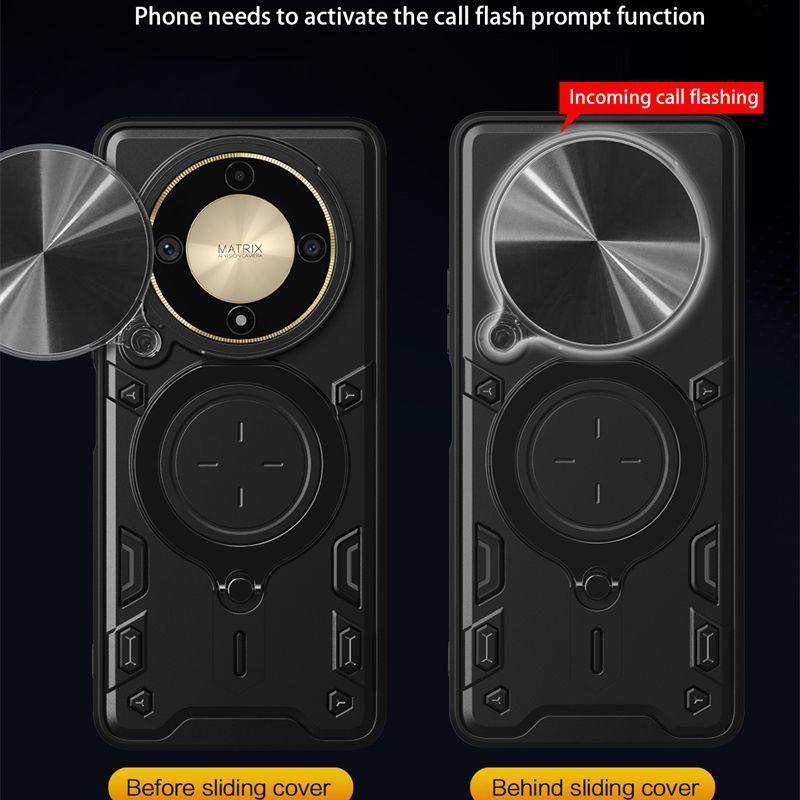 Protective Cover For Honor Magic 6 Lite Magic 6 Pro X9b X8b X7b 5G Case Stand Holder Lens Protection Shockproof Funda Coque Capa