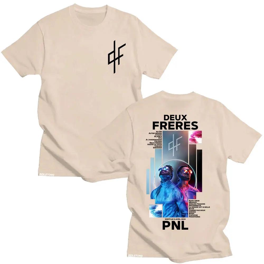 French Rapper PNL Le Monde Chico Album Graphic Tshirt Unisex Women Fashion Hip Hop Short Sleeve Tshirt Cotton Casual T Shirts Top
