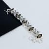 Amazing Smoky Topaz Gemstone Handmade 925 Sterling Silver Bracelet, Smoky Topaz, White Topaz Bracelet For Wife , Unisex Bracelet, Birthday Gift