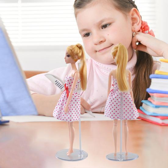 10 шт. акриловые подставки для кукол, регулируемый зажим на талии, прозрачная подставка для кукол 9-11 дюймов, стабильные и универсальные аксессуары для кукол