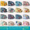 Women's Cotton Printed Surgical Cap - Dustproof, Breathable, Sweat-Absorbent for Doctors, Nurses, Chemo Patients