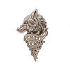 Women Nordic Goth Black Metal Bronze Viking Shirt Accessory Badge Wolf Head Brooch Lapel Pin