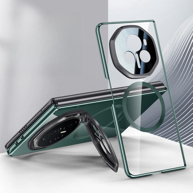 Подходит для чехла-подставки для телефона HONOR Magic V3, с магнитным прозрачным противоударным чехлом, простым и высококлассным корпусом