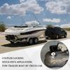 Trailer Tongue Coupler Lock, Trailer Hitch Lock, Dia 1/4 Inch, 3/4 Inch Span Black Hitch Coupler Arm Padlock with Keys, Heavy Duty Zinc Alloy Tongue