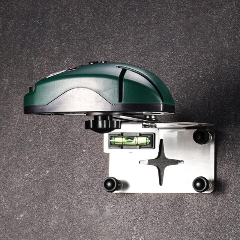 Precise Lasers Level Holder Support With Fluorescent Alignment Vials Adjustable Wall Bracket And Stainless Steel Build