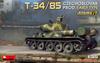 MiniArt Scale Czechoslovakian Early Model Full Interior Plastic Model Kit MA37069 1/35 T-34/85
