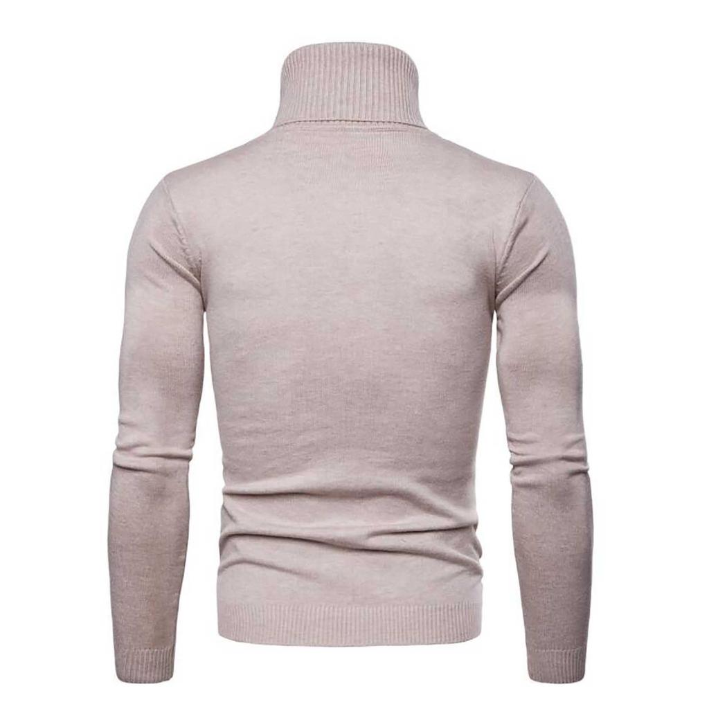 Мужская зимняя водолазка с длинным рукавом, тонкий пуловер, свитер, блузка, топ