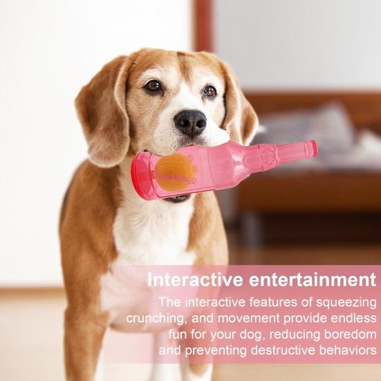 Toy Crunchnplay Shop Zentric Bottle Bottle Toys For Dogs Water Bottle Chew Toy Plastic Bottle Cruncher With Squeaky Tennis Ball