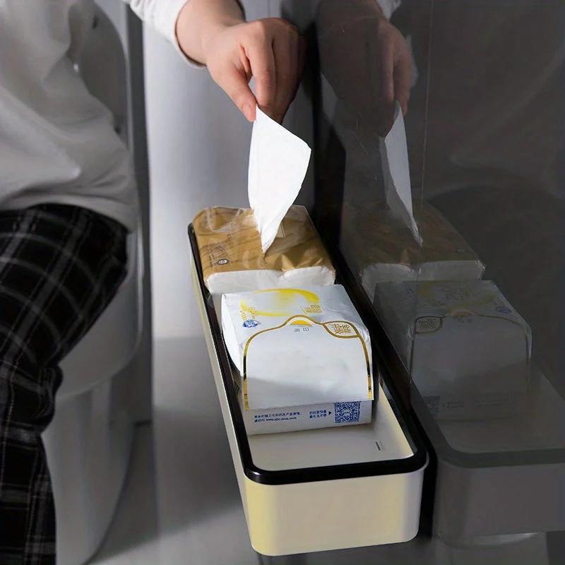 1 шт. Шкаф для хранения в туалете и ванной комнате, полка, настенный, без отверстий, многофункциональный артефакт, полка над унитазом, белый органайзер