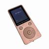Portable Screen MP4 Music Player Support 32GB TF Card with Headphone Long Standby Time Rose Gold