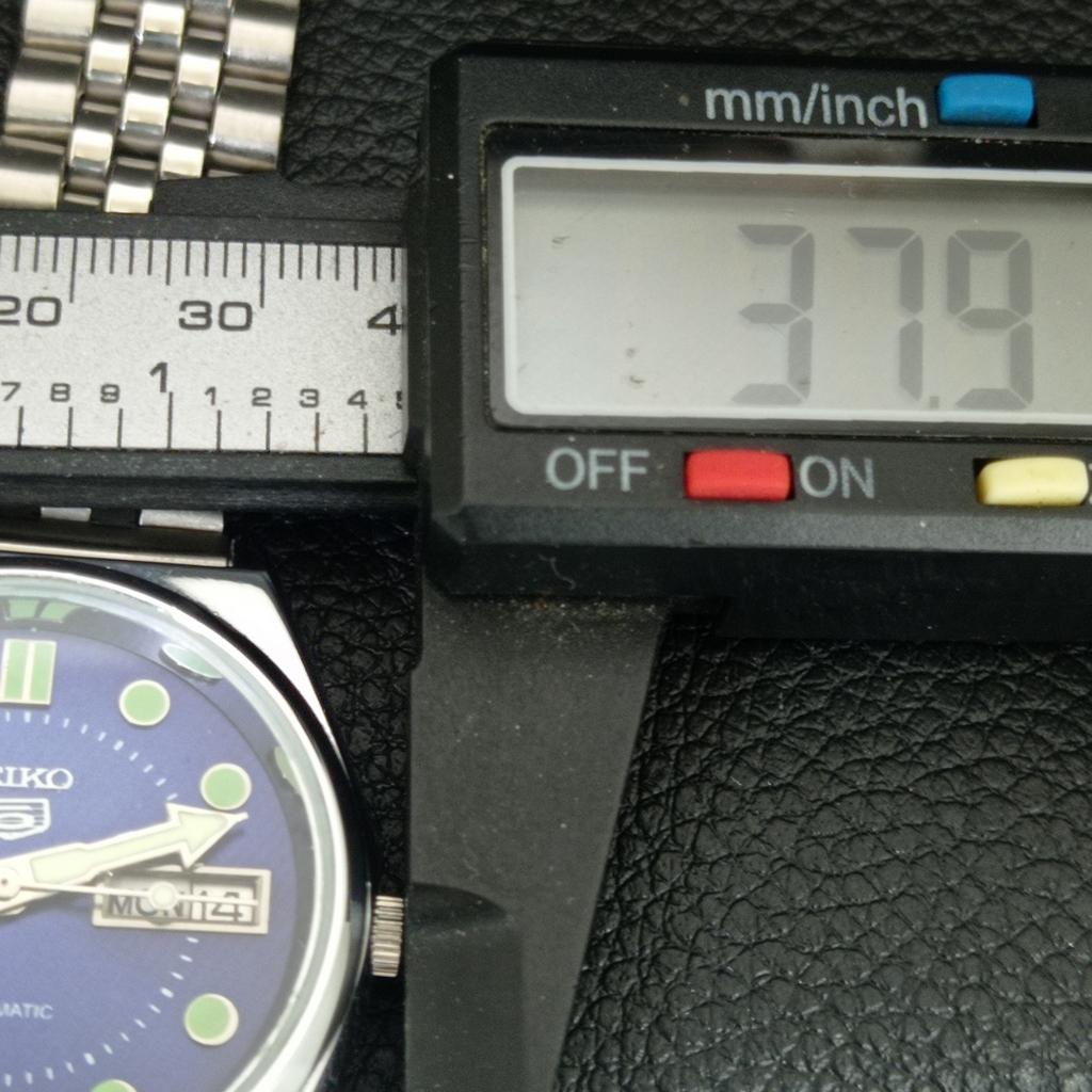 ВИНТАЖНЫЕ ОТРЕМОНТИРОВАННЫЕ МУЖСКИЕ АВТОМАТИЧЕСКИЕ ЧАСЫ SEIKO 5 6309A ЯПОНИЯ СИНЕГО ЦВЕТА ЦИФЕРБЛАТА a444473-1