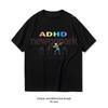 ADHD Its Not Disability Its A Different Ability Skeleton Funny Gifts Classic TShirt Woman Man Casual Cotton Graphic T Shirts