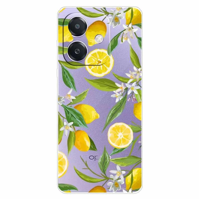 Для Oppo A60 5G CPH2683 Чехол OPPO A40 4G CPH2669 Прозрачный Мягкий Силиконовый ТПУ Чехол с Рисунком для A60 5G Прозрачный Мягкий ТПУ Чехол A40 4G