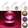 Art with Remote Control Crystal Ball Holder LED Light Dispaly Base Night Lamp Base Home Decoration