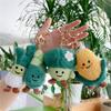 Мультяшная Забавная Растение Плюшевая Кукла Брелок Овощные Подарки Милый Подвеска на Сумку Школьная Сумка Аксессуары Лук-порей Набитые Игрушки Брелок