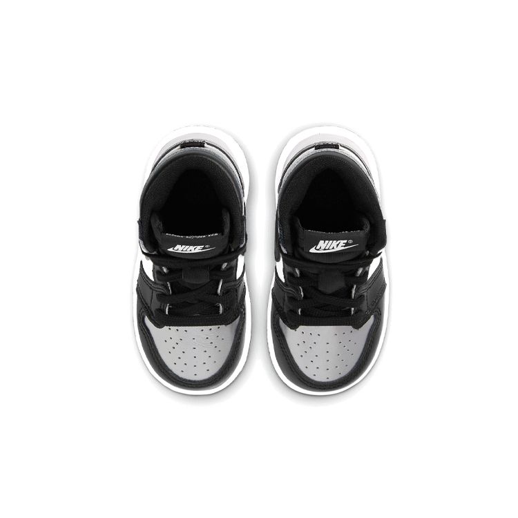 Air Jordan 1 Retro High OG TD Silver Toe Baby Sneakers Black Metallic-Silver White CU0450-001