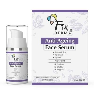 Fixderma Гиалуроновая кислота Сыворотка против старения и морщин | Сыворотка для лица для мужчин и женщин | Сыворотка для лица для всех типов кожи - 15 г