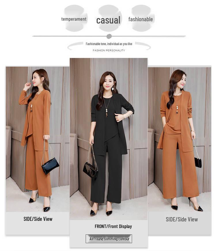 Stylish Plus Size Women's Suit: Loose, Simple, and Age-Reducing Fashion for Spring & Autumn