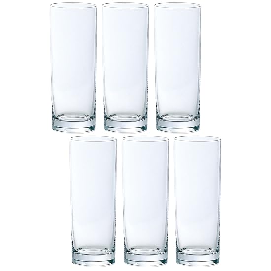 ADERIA Prologue Collin 12 Cocktail Glass, 360ml, Set of 6, Made in Japan, Stylish, Tasting, Party, C