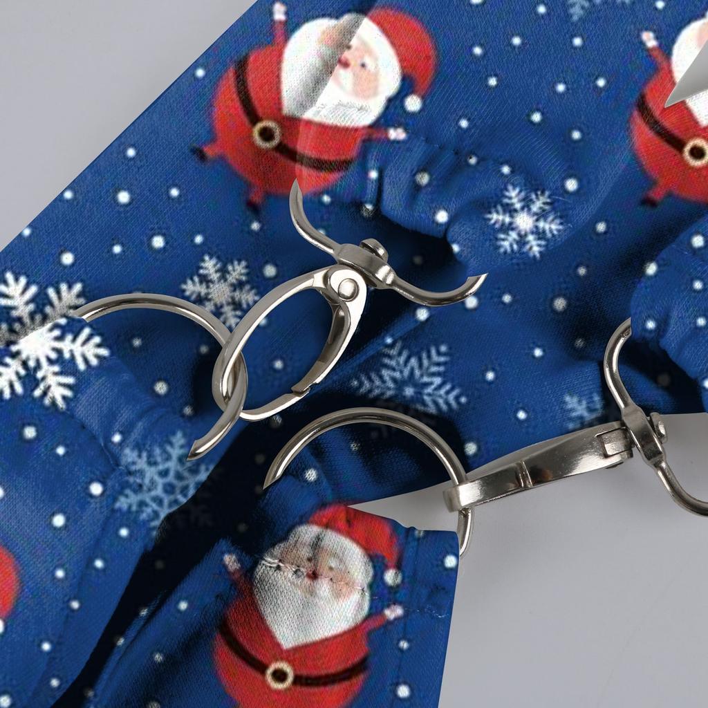 Женский летний комбинезон с рождественским принтом в винтажном стиле (Нерегулируемые ремни)