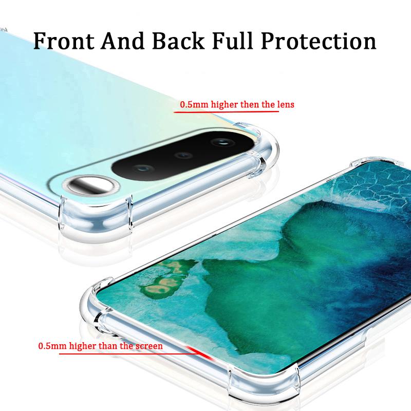 Чехол для Realme 16 Pro+ Air Protection Силиконовый Прозрачный Ударопрочный Корпус для Телефона Realme 16 Pro Plus