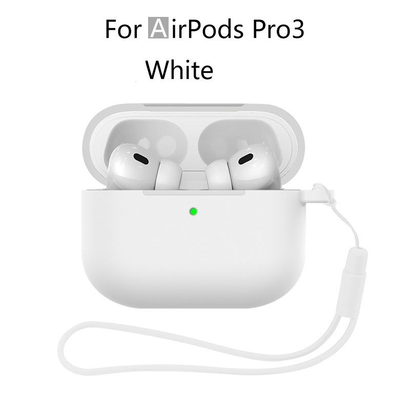 Силиконовый чехол для AirPods Pro 3 Прозрачный Мягкий ТПУ Чехол для наушников Противоударный Защитный чехол-накладка для AirPods Pro 3 Чехол для наушников