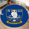 Круглый ковер Sheffield Wednesday Football Club, Ковер для гостиной, спальни, дивана, игровой комнаты, Нескользящий коврик для пола