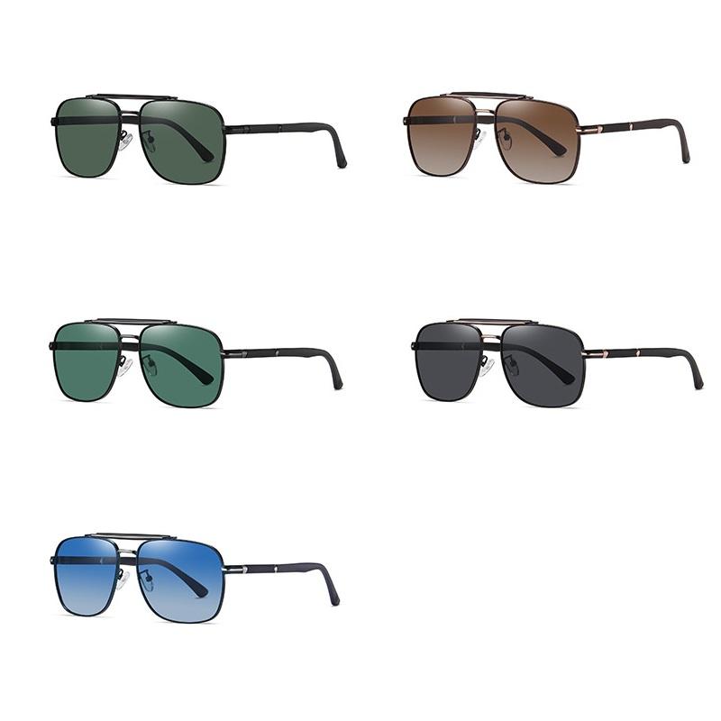Мужские поляризационные солнцезащитные очки в металлическом каркасе, антибликовые солнцезащитные очки для водителя, уличные очки для вождения UV400