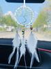 Хрустальный колокольчик снов ручной вязки перо подвеска для автомобиля в виде колокольчика подвеска для оконной занавески домашний декор