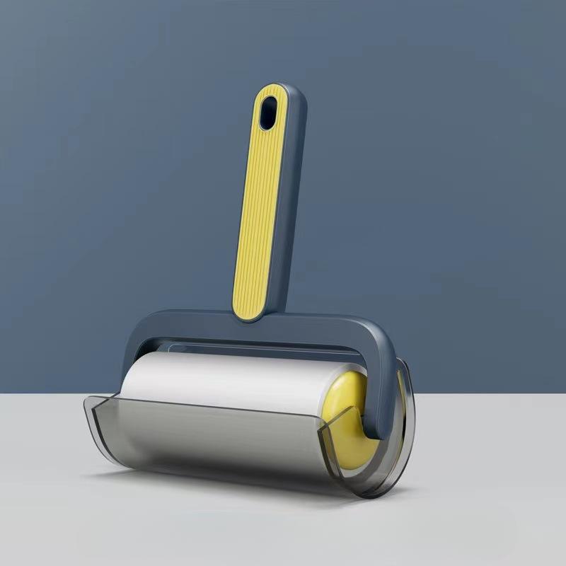 High Quality Short Arm Hair Remover Roller Brush with Detachable Adhesive Paper for Hair and Dust Removal