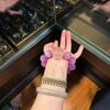 Браслет из лавандового кунцита - Подарок лучшему другу в фиолетово-розовых тонах со звездами
