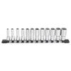 HSBL312 Deep Socket Set (Hexagonal with Holder), 9.5mm (3/8") Drive, 12 Pieces