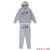 Unisex Hooded Sweatshirt Set With Embroidered Eagle Design Loose Fit Hip Hop Streetwear Men Women Winter
