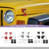 Engine Hood Latches Locking Hood Catch Kit With Metal Hood Locks Compatible With Jeep Wrangler TJ 1997-2006
