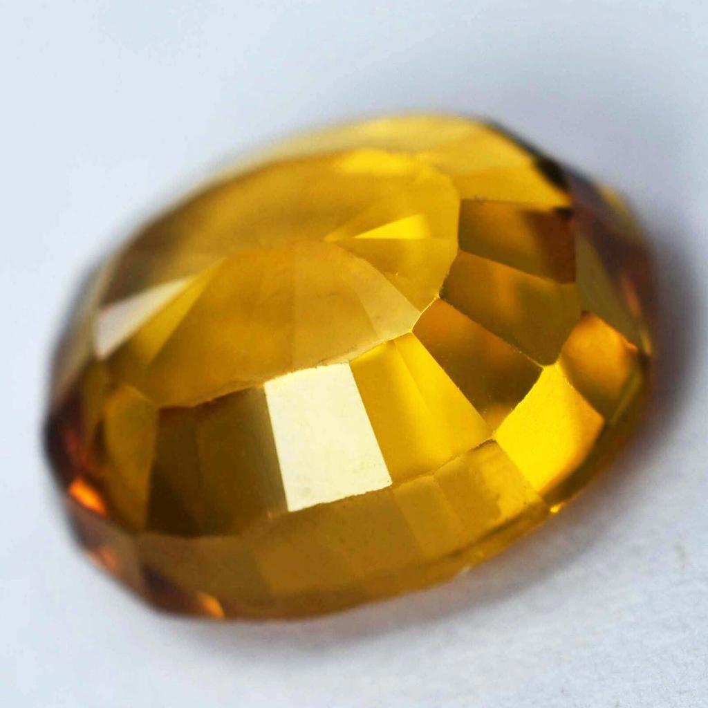 13.60 Ct Natural Unique Yellow Ceylon Sapphire Oval Cut Loose Gemstone