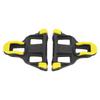 TB‑011 Универсальные шипы для шоссейного велосипеда с плавающим углом 6 градусов, самоблокирующиеся велосипедные педали, комплект шипов, черно-желтый
