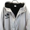 Adidas 80-е Винтаж сделано Descente Логотип Трилистник Длинный рукав Хлопковый наполнитель Пальто-скамья Мужское Б/у