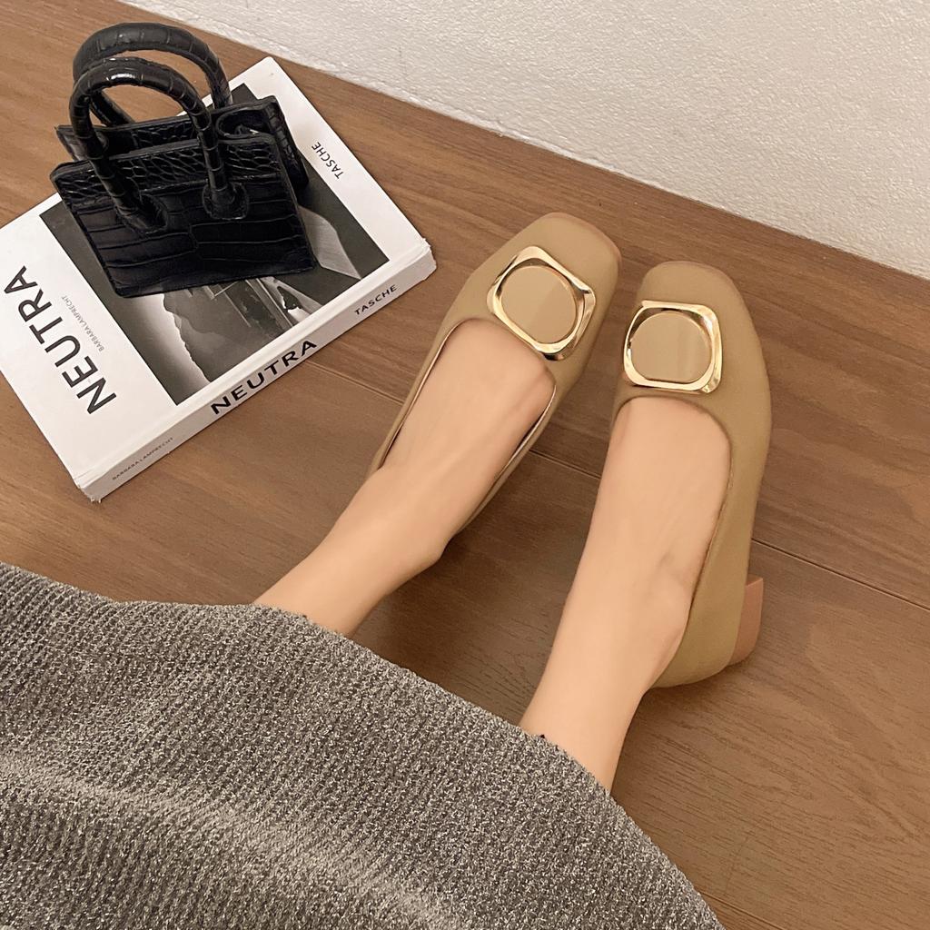 Бабушкины туфли на низком каблуке с квадратным носком женские весенние новые туфли-лодочки с мелким вырезом и фееричным дизайном, удобные туфли-дутики