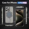 Магнитный чехол для iPhone 16 15 14 13 12 Pro Max, чехол из титанового сплава, металлическая подставка-держатель для Magsafe Air-cushion Fundas
