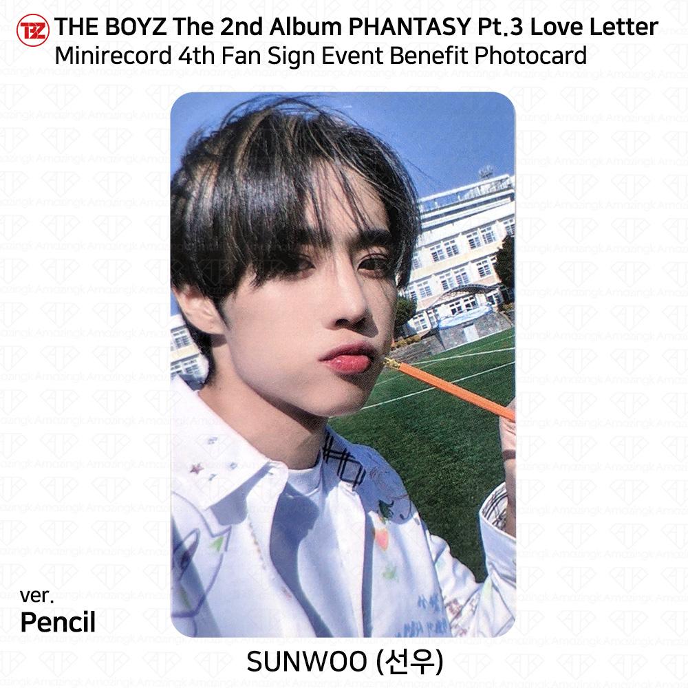 THE BOYZ Минизапись Phantasy Pt.3 Love Letter, 4-я благотворительная фотокарточка с фан-знаком