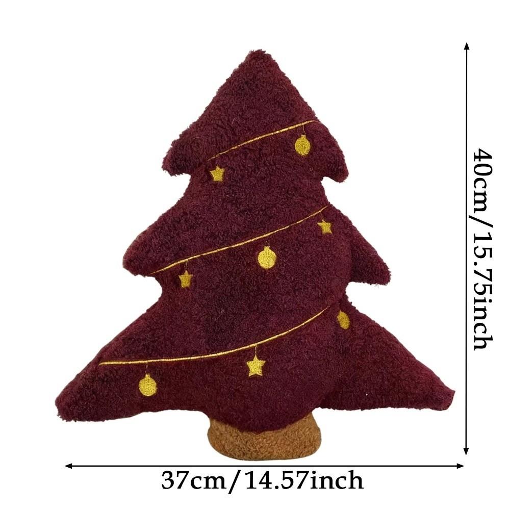 40cm Plush Cushion Soft Stuffed Plush Pillow Cute Christmas Tree Pillow Home Decor
